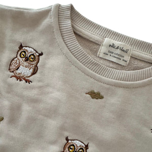 OWL embroidered tracksuit | milk&black